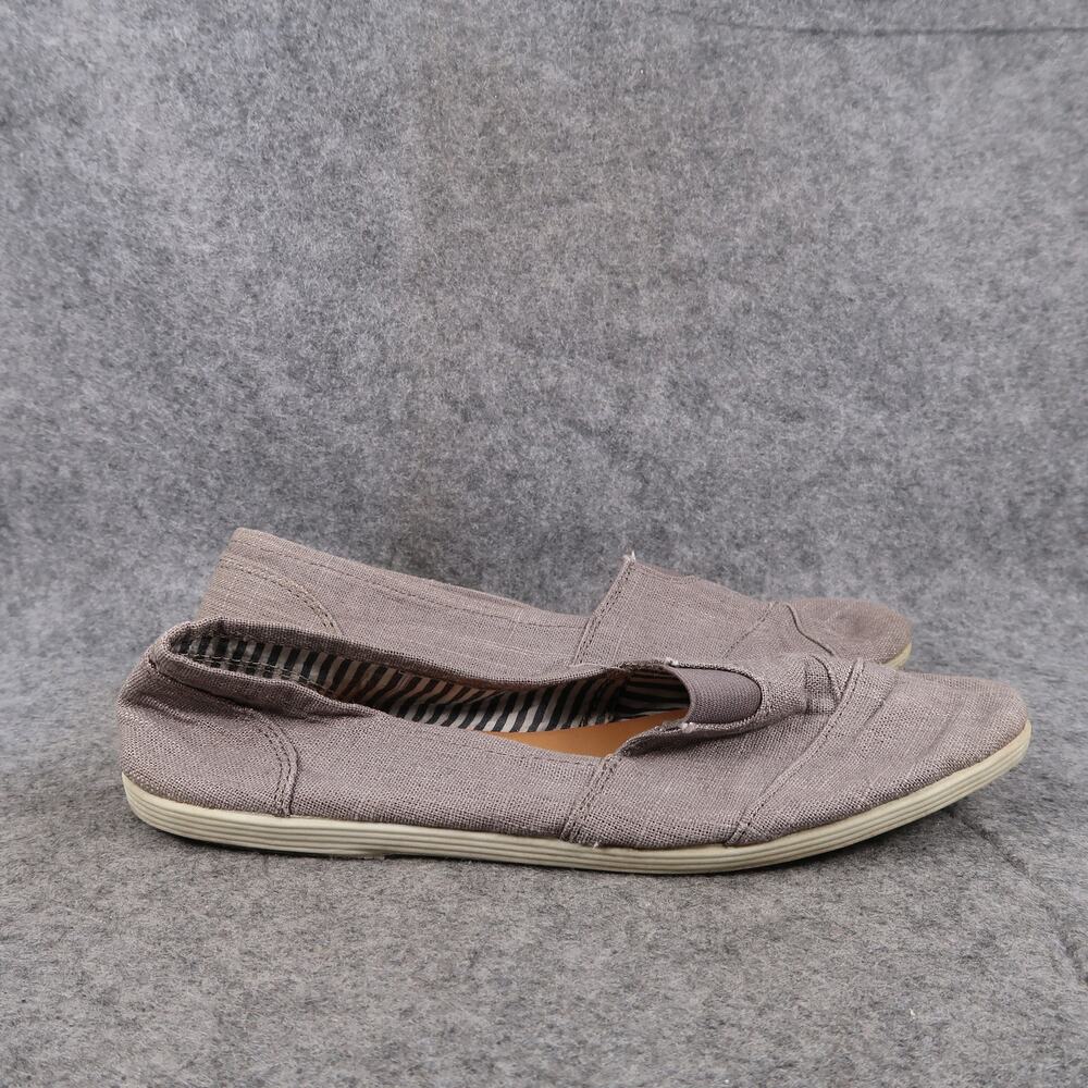 Soda Shoes Womens 9 Casual Slip On Flats Loafer Round Toe Canvas
